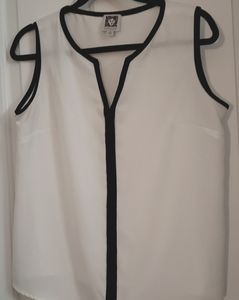 Black and White shell/blouse